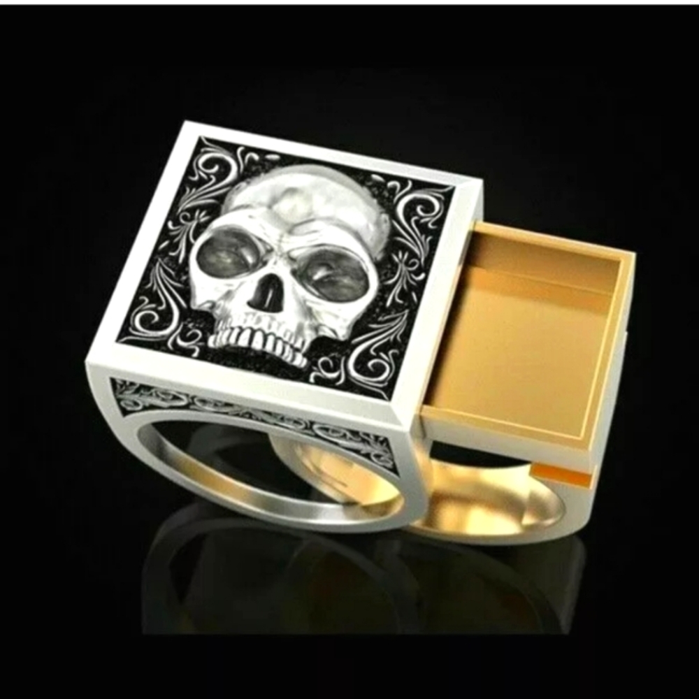 Skull Stash Ring